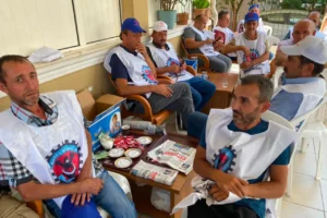 T. Maden İş üyesi Doruk Madencilik işçileri açlık grevinin ikinci gününde