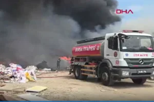 Bursa'da atık depolama alanında yangın