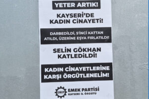 EMEP Kayseri İl Örgütü: “Kadın cinayetlerine karşı örgütlenelim”