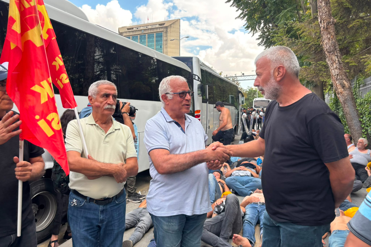 Emek Partisi Ankara İl Örgütü Doruk Madencilik işçilerini ziyaret etti