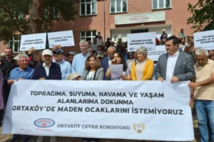 Ortaköy'de maden ocağına karşı mücadele sürüyor: "Toprağımızı ve yaşam alanlarımızı savunacağız”