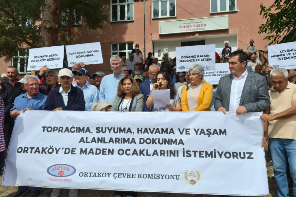 Ortaköy'de maden ocağına karşı mücadele sürüyor: "Toprağımızı ve yaşam alanlarımızı savunacağız”