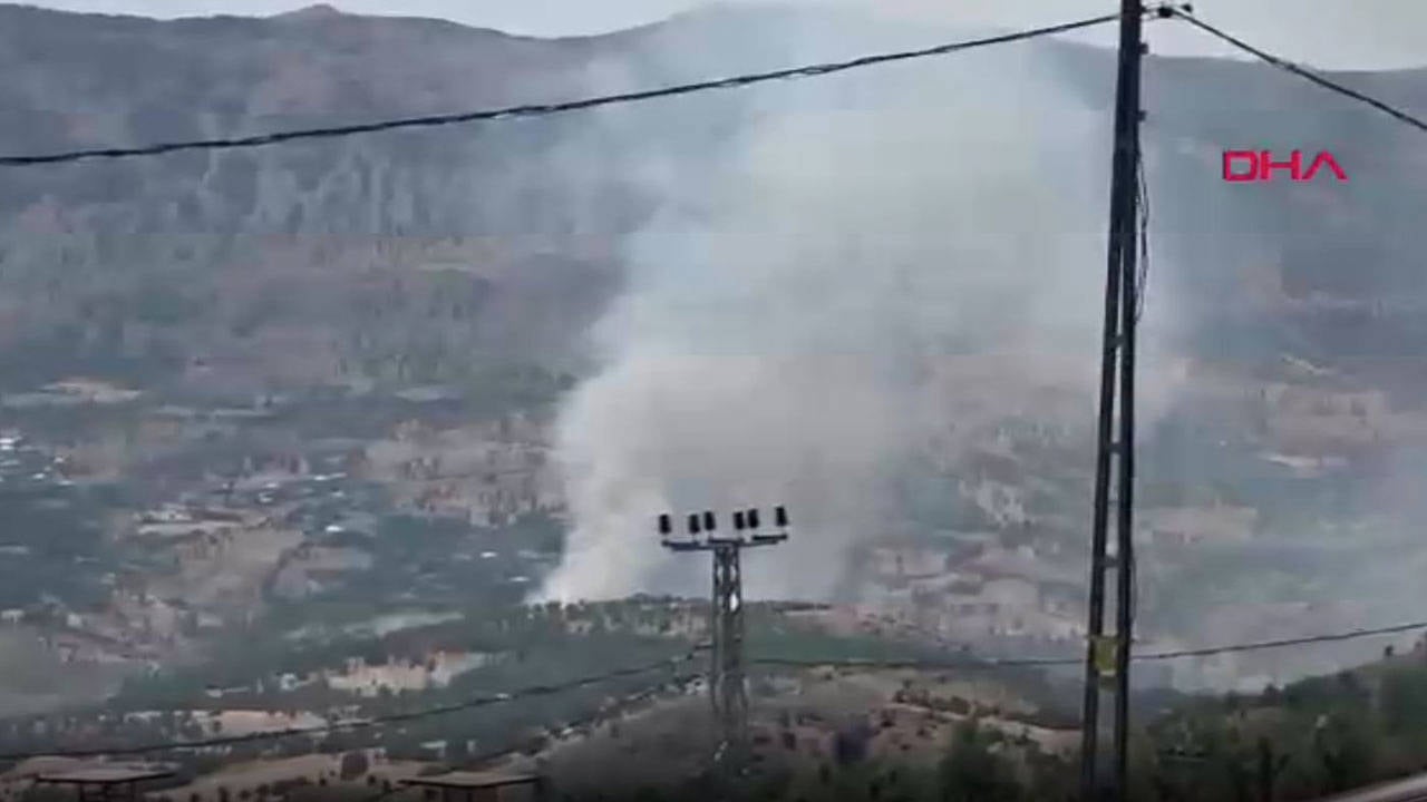 Adıyaman'da çıkan orman yangınına müdahale ediliyor