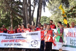 Ağaç A.Ş’de greve ara verildi, mücadele sürüyor