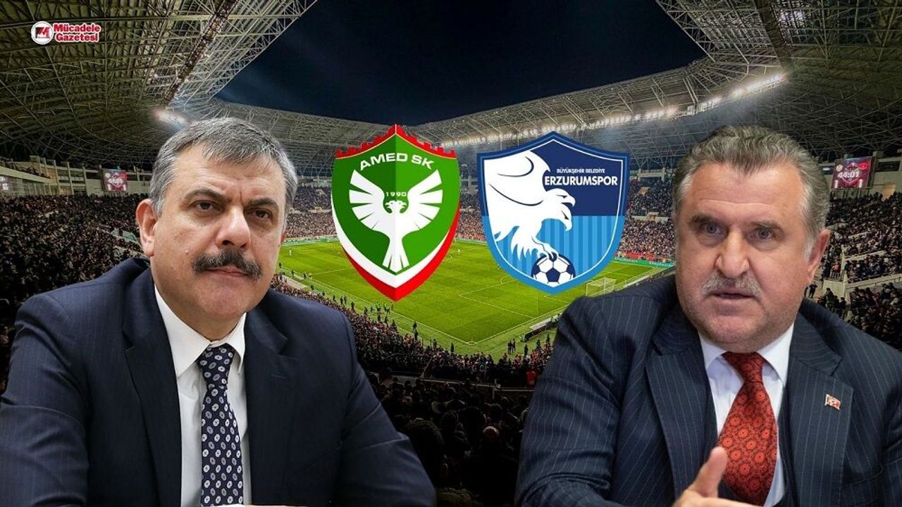 Amedspor Erzurumspor maçına sürpriz misafir: 2 bakan maçı izleyecek!