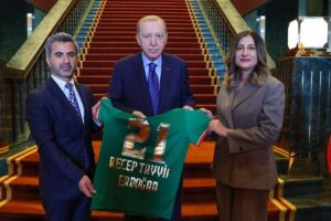 Amedspor heyeti Cumhurbaşkanı Erdoğan ile görüştü