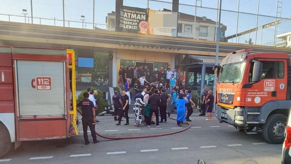 Batman’da spor salonunda yangın: Ölü ve yaralılar var!