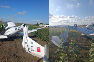 Çatalca'da eğitim uçağı kaza yaptı: Pilot yaralandı