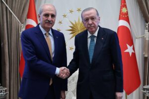 Çerçeve Yasa'nın ardından Erdoğan, TBMM Başkanı Kurtulmuş'u kabul etti