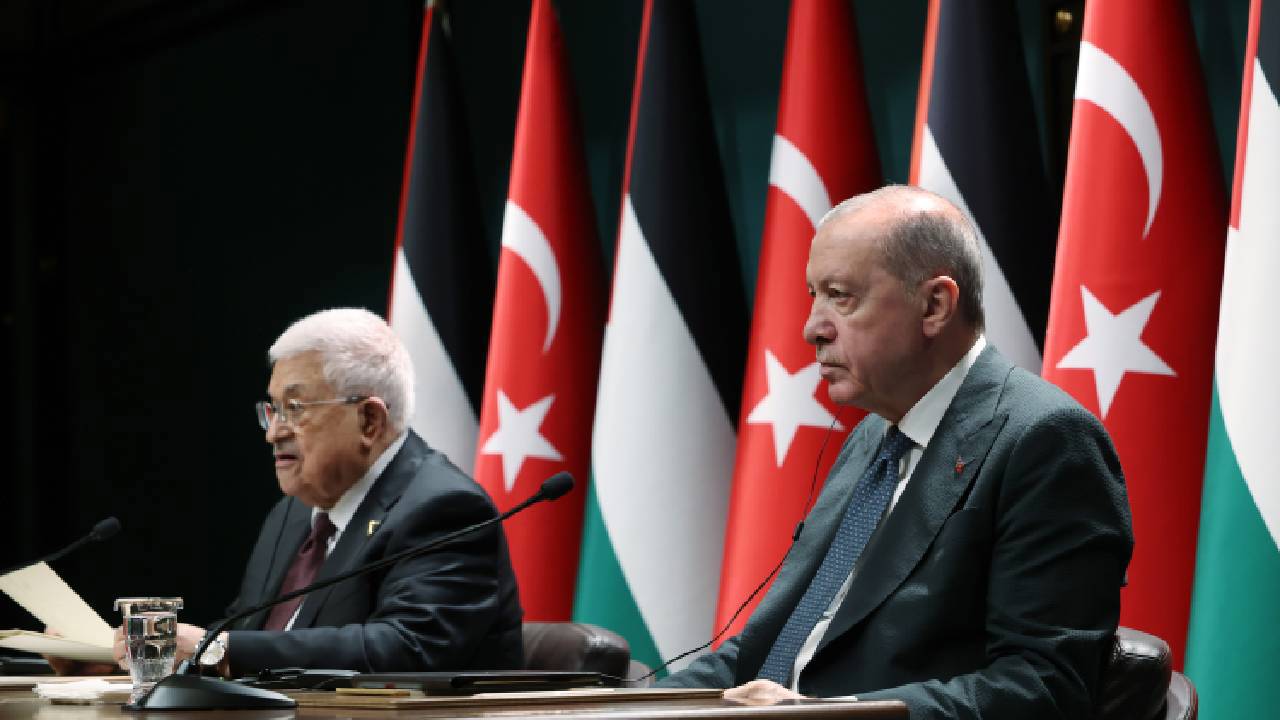 Cumhurbaşkanı Erdoğan ve Filistin Devlet Başkanı Abbas'tan ortak basın açıklaması