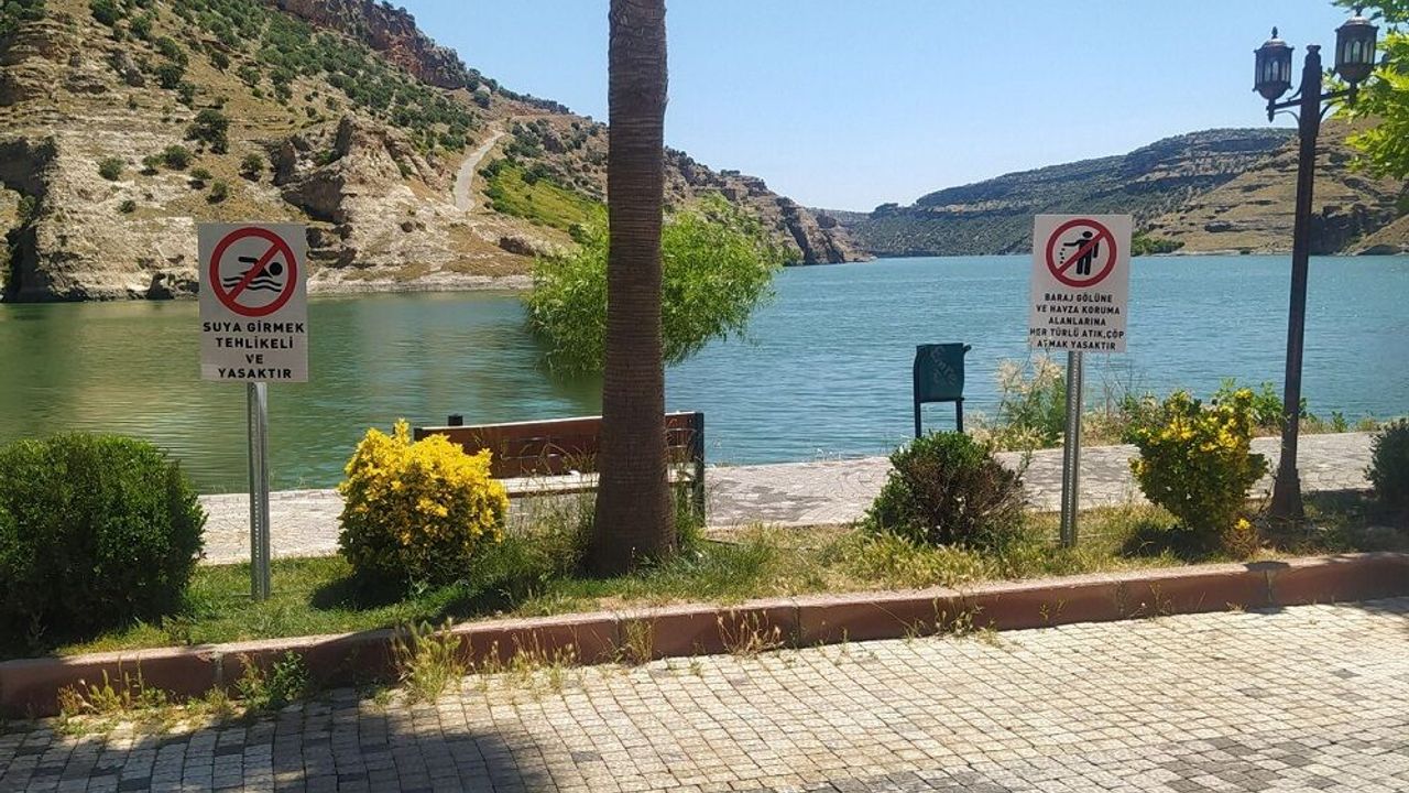 Dicle Baraj Gölü'nde skandal görüntüye DİSKİ’den açıklama
