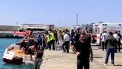 Girne açıklarında bir yolcu gemisi alabora oldu