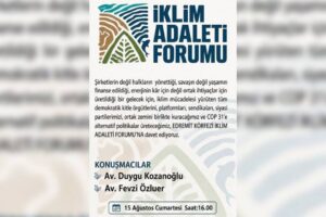 Edremit Körfezi’nde İklim Adaleti buluşması