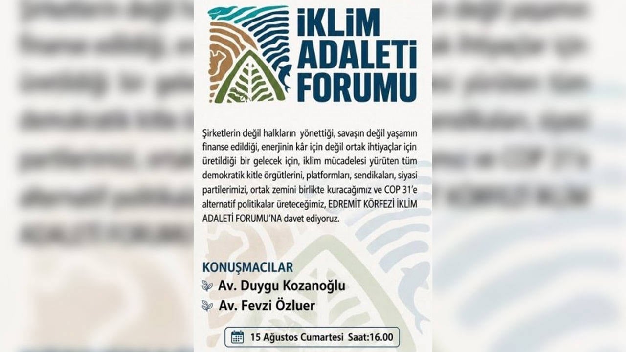 Edremit Körfezi’nde İklim Adaleti buluşması