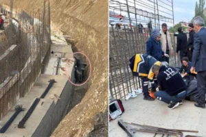 Erzurum’da otomobil yol genişletme alanına düştü: 3 ölü