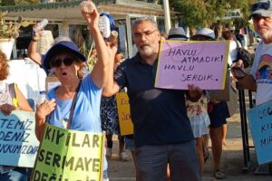 Gümüşlük’te "Kıyılar Halkındır" eylemi 8’inci haftasında: Yetkililere çağrı