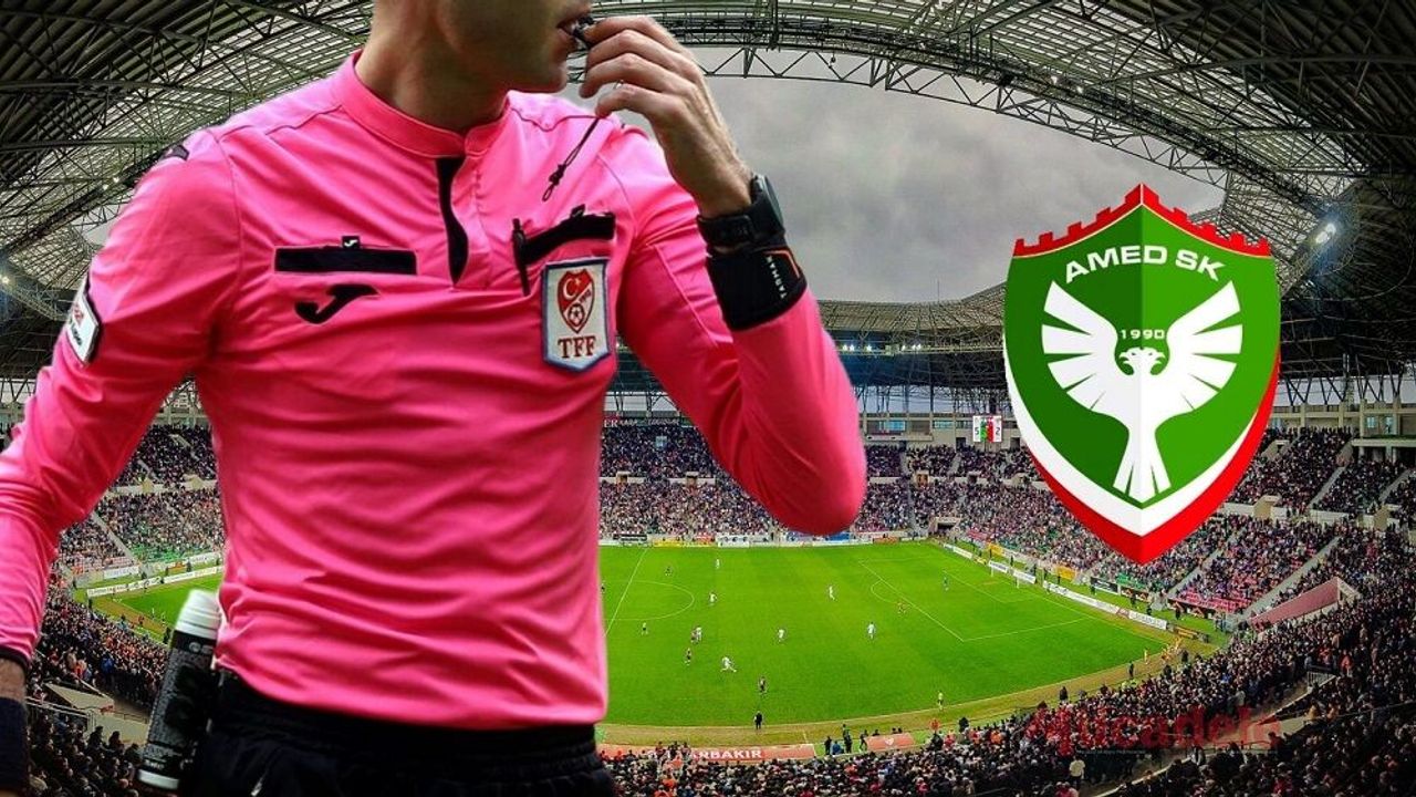 Amedspor Erzurumspor maçının hakemi belli oldu!