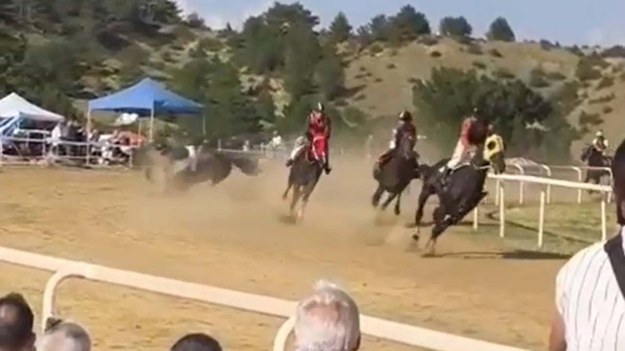 Kastamonu'daki at yarışında kaza: 2 at yaşamını yitirdi, jokey yaralandı