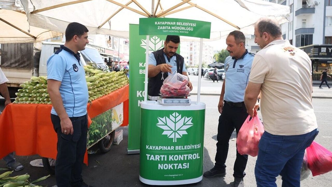 Diyarbakır semt pazarlarında yeni dönem: Tartı kontrol noktası kuruldu