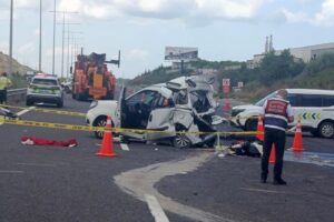Kuzey Marmara Otoyolu'nda kaza: 1'i çocuk 3 ölü, 5 yaralı