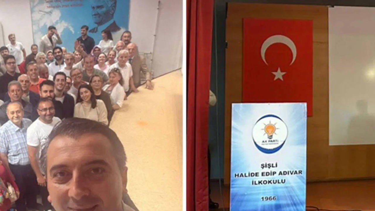 MEB’den ‘AKP’ savunması: Okulun tamamı kullanılmadı