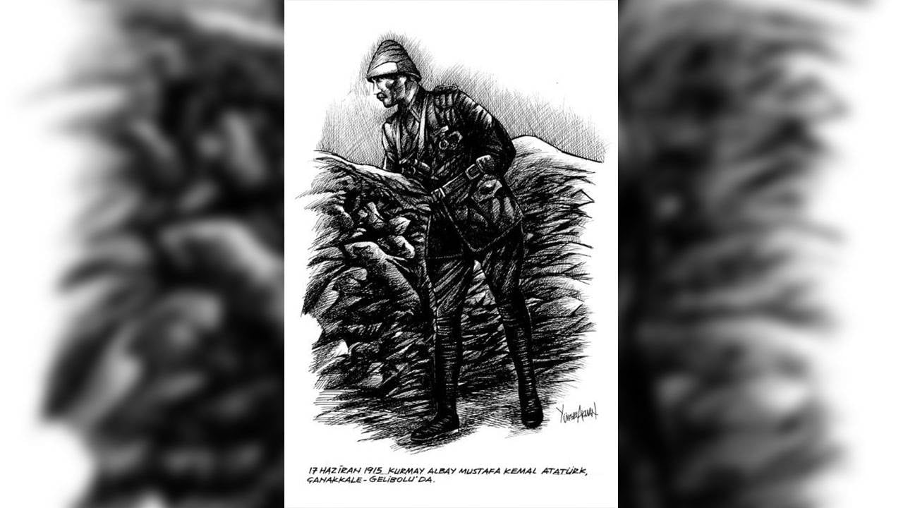 Ressam Yüksel Akman'ın siyah beyaz çizgileri Basın Müzesi'nde
