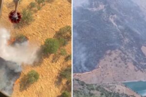 Siirt’te yangın: Diyarbakır’dan helikopter devrede