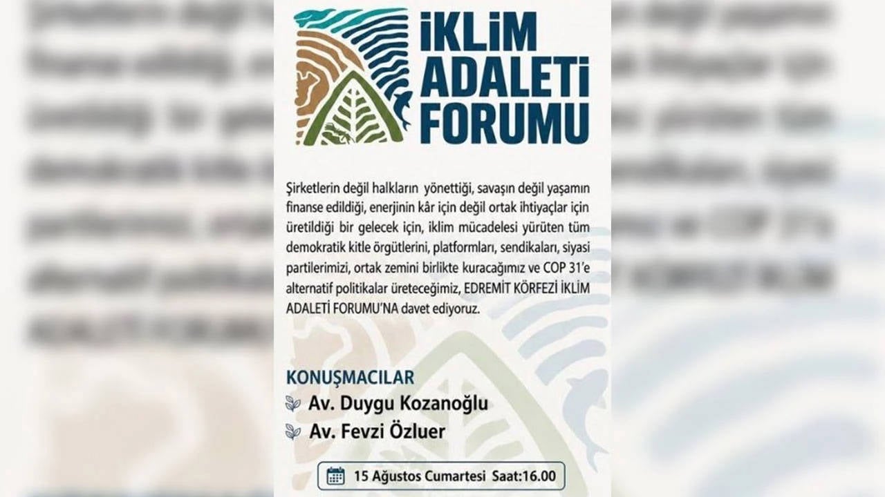 SOL Kent ve Ekoloji'den İklim Adaleti buluşmaları