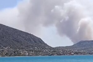 Yunanistan'ın Salamina Adası'ndaki orman yangınında 2 kişi hayatını kaybetti