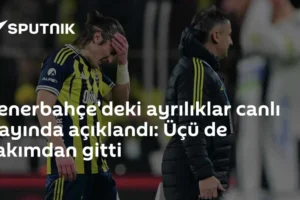 Fenerbahçe'deki ayrılıklar canlı yayında açıklandı: Üçü de takımdan gitti