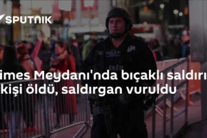Times Meydanı'nda bıçaklı saldırı: 1 kişi öldü, saldırgan vuruldu