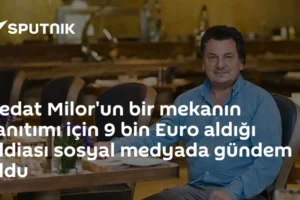 Vedat Milor'un bir mekanın tanıtımı için 9 bin Euro aldığı iddiası sosyal medyada gündem oldu