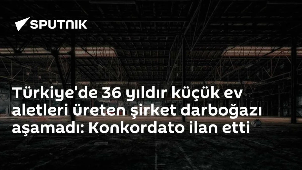 Türkiye'de 36 yıldır küçük ev aletleri üreten şirket darboğazı aşamadı: Konkordato ilan etti