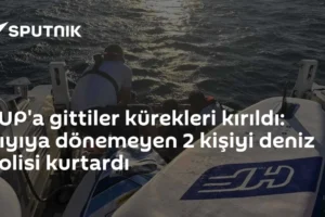 SUP'a gittiler kürekleri kırıldı: Kıyıya dönemeyen 2 kişiyi deniz polisi kurtardı