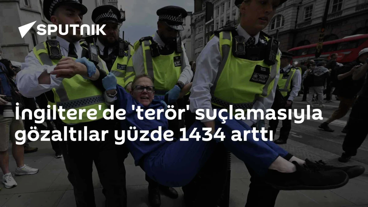 İngiltere'de 'terör' suçlamasıyla gözaltılar yüzde 1434 arttı