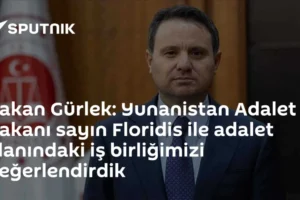 Bakan Gürlek: Yunanistan Adalet Bakanı sayın Floridis ile adalet alanındaki iş birliğimizi değerlendirdik