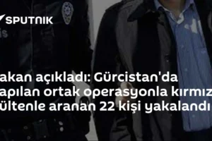 Bakan açıkladı: Gürcistan'da yapılan ortak operasyonla kırmızı bültenle aranan 22 kişi yakalandı