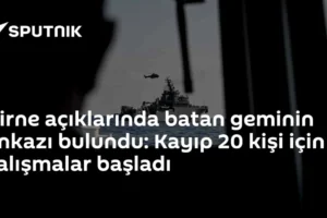 Girne açıklarında batan geminin enkazı bulundu: Kayıp 20 kişi için çalışmalar başladı