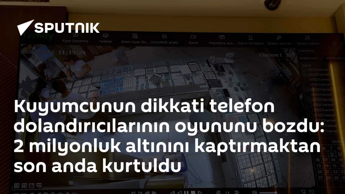 Kuyumcunun dikkati telefon dolandırıcılarının oyununu bozdu: 2 milyonluk altınını kaptırmaktan son anda kurtuldu