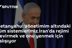 Netanyahu: Yönetimim altındaki tüm sistemlerimiz İran'da rejimi devirmek ve onu yenmek için çalışıyor