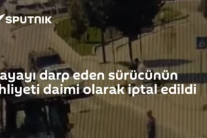 Yayayı darp eden sürücünün ehliyeti daimi olarak iptal edildi
