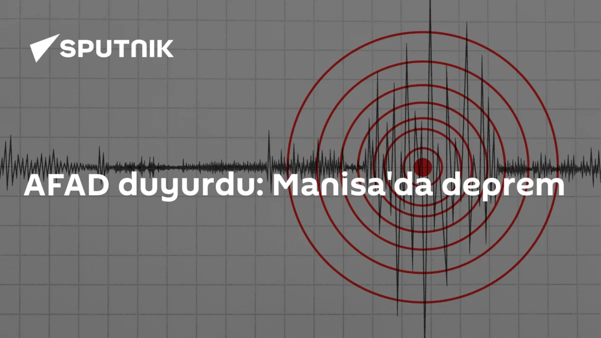 AFAD duyurdu: Manisa'da deprem