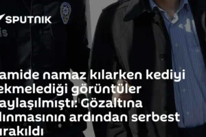 Camide namaz kılarken kediyi tekmelediği görüntüler paylaşılmıştı: Gözaltına alınmasının ardından serbest bırakıldı