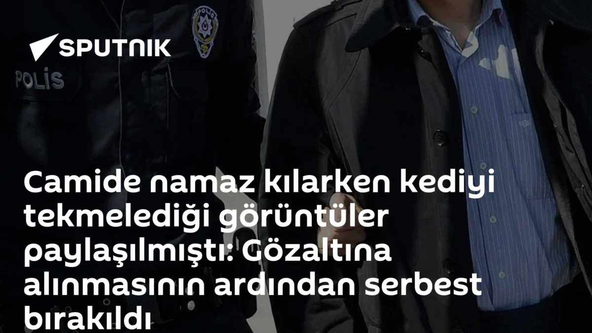 Camide namaz kılarken kediyi tekmelediği görüntüler paylaşılmıştı: Gözaltına alınmasının ardından serbest bırakıldı