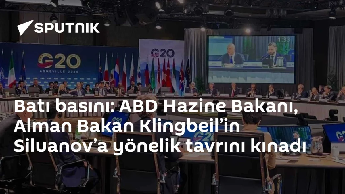 Batı basını: ABD Hazine Bakanı, Alman Bakan Klingbeil’in Siluanov’a yönelik tavrını kınadı