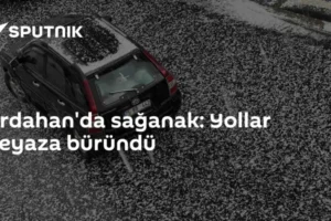 Ardahan'da sağanak: Yollar beyaza büründü