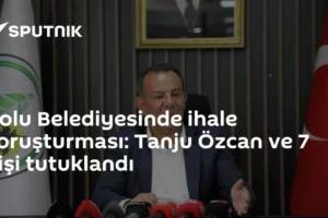 Bolu Belediyesinde ihale soruşturması: Tanju Özcan ve 7 kişi tutuklandı