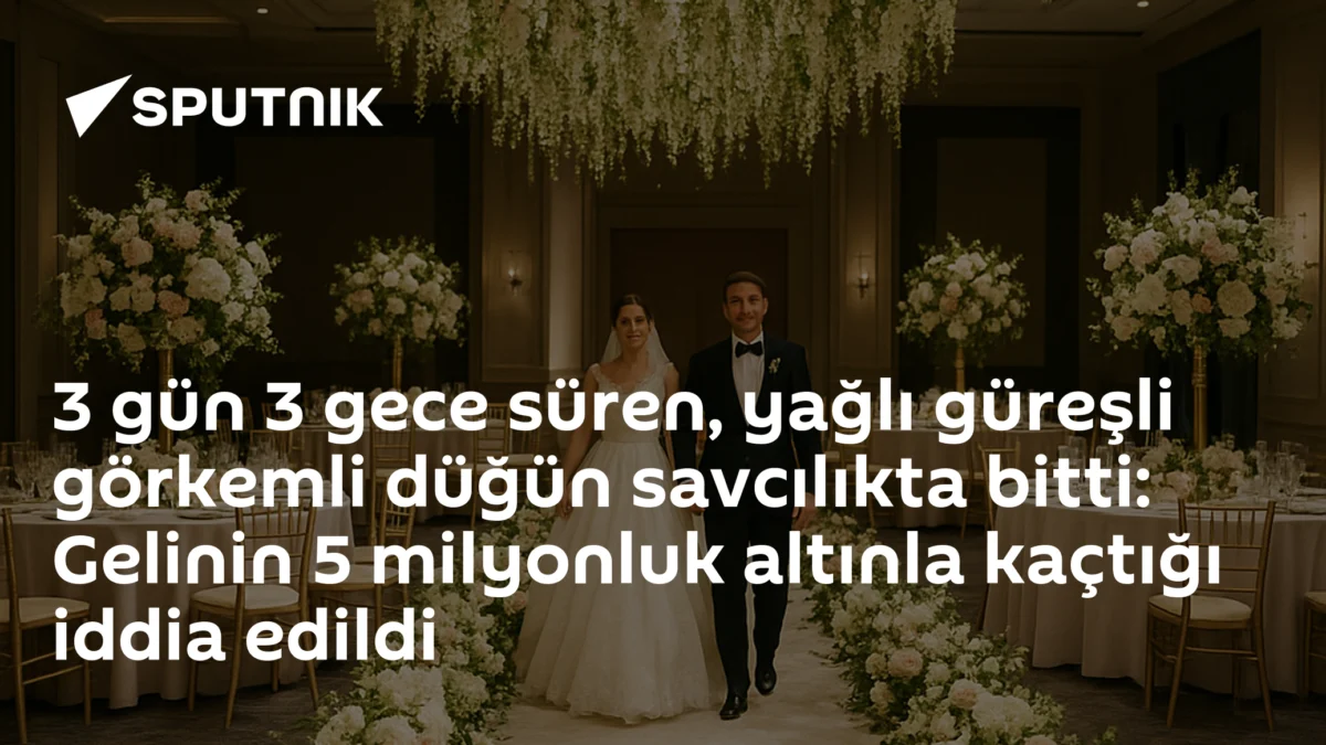3 gün 3 gece süren, yağlı güreşli görkemli düğün savcılıkta bitti: Gelinin 5 milyonluk altınla kaçtığı iddia edildi