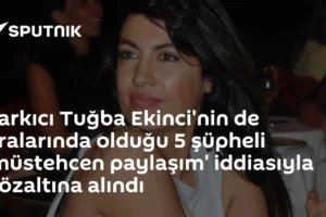 Şarkıcı Tuğba Ekinci'nin de aralarında olduğu 5 şüpheli 'müstehcen paylaşım' iddiasıyla gözaltına alındı