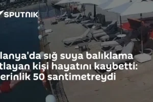 Alanya'da sığ suya balıklama atlayan kişi hayatını kaybetti: Derinlik 50 santimetreydi